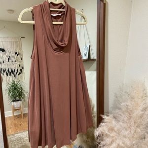 VICI Audrey 3+1 Sleeveless Cowl Neck Swing Dress